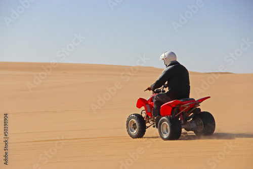 quad ride in the desert
