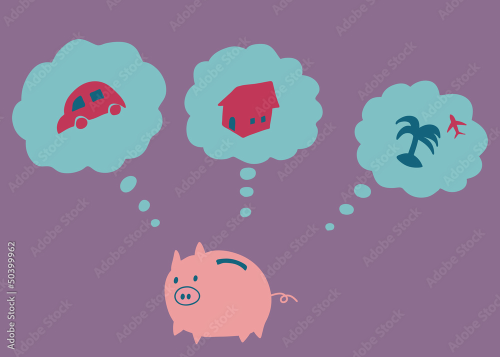 Fototapeta premium saving concept