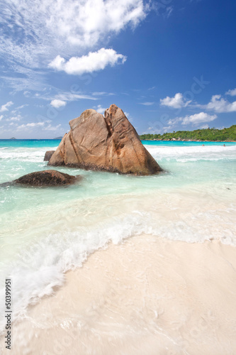 Granitfelsen im Meer - Seychellen