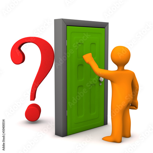 Obraz na plátně Door Question