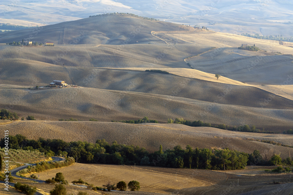 Obraz premium Panoramic views of the Tuscan hills