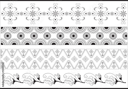 Vector borders set