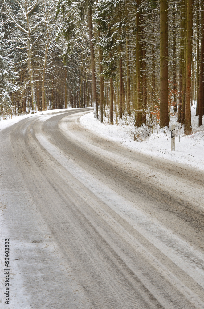 Obraz premium straße im winter