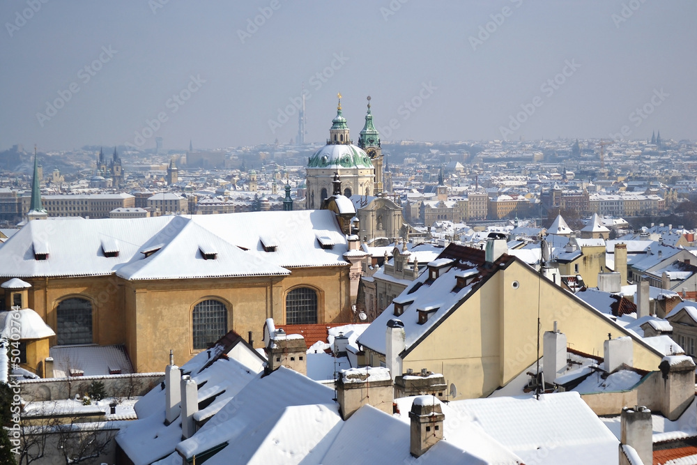 Prague at winter