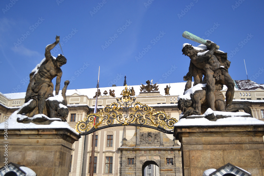 Obraz premium Entrance of Prague Castle
