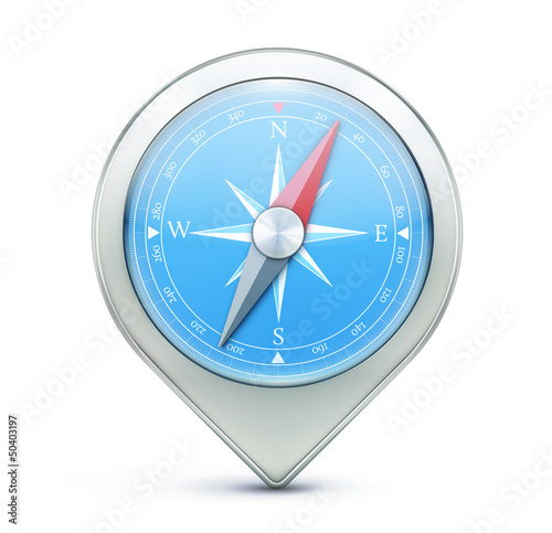 Blue compass