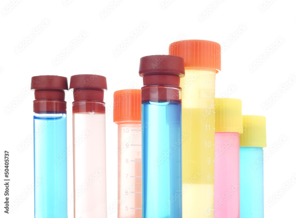 test tubes isolated on white test tubes isolated on white