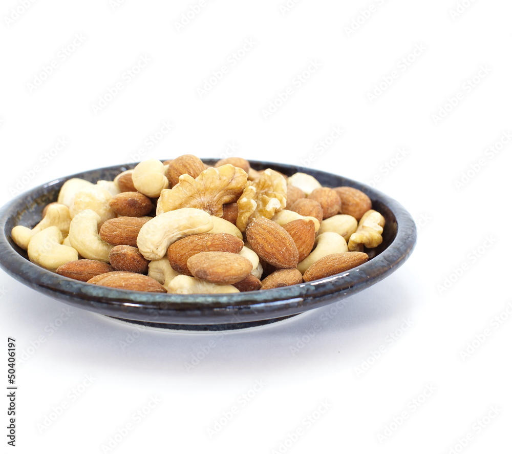 Close up image of fresh mixed nuts Close up image of fresh mixed nuts