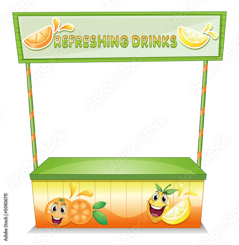 A stall for refreshing drinks