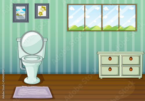 A clean comfort room