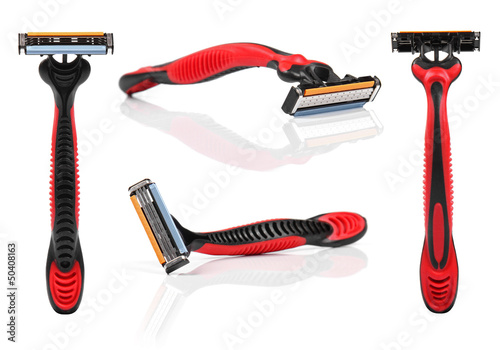shaving razor isolated on white background