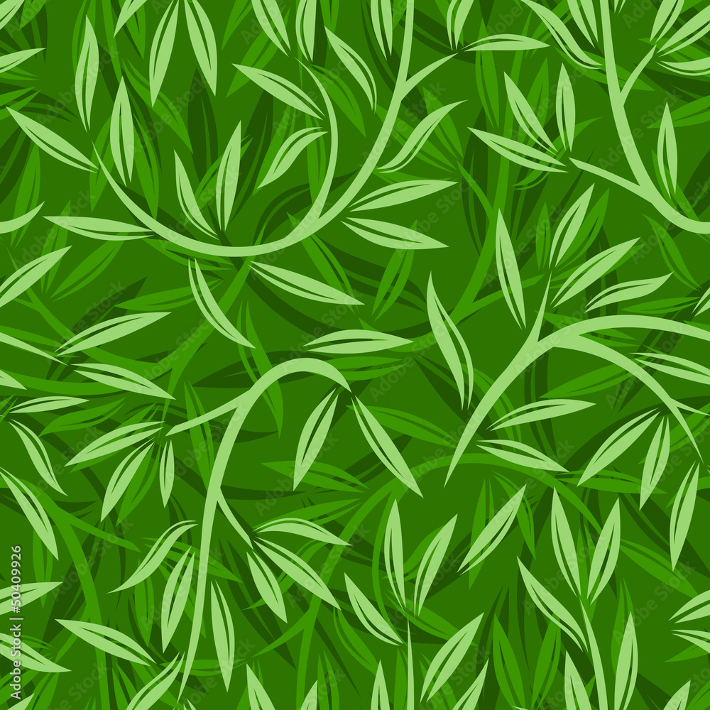 Seamless pattern with willow leaves. Vector illustration. Seamless pattern with willow leaves. Vector illustration.