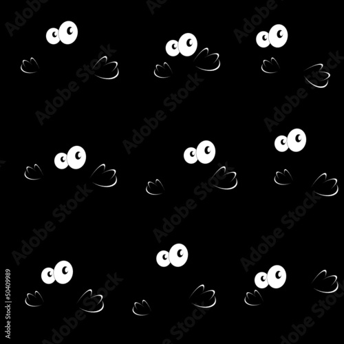 big eyes sweet and cute vector illustartion