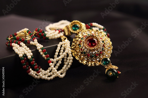 Indian Gold Pearl necklace
