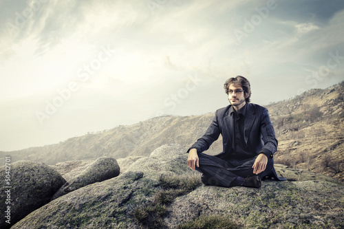 relax on the rocks