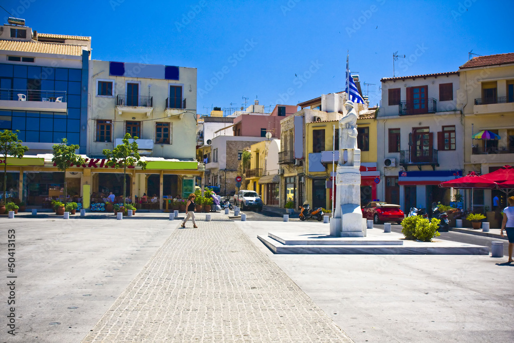 Traditional city of Rethymno at Crete, Greece