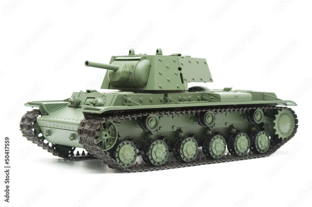 Russian tank KV-1 isolated on white Russian tank KV-1 isolated on white