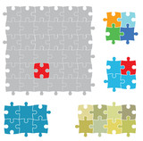 Set of puzzles, various sizes