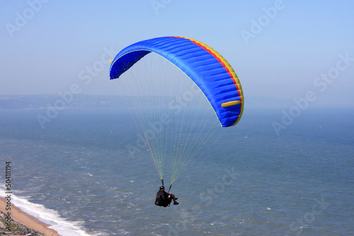paraglider over Beesands