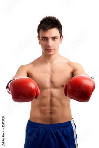 Portrait of boxer © Vankad