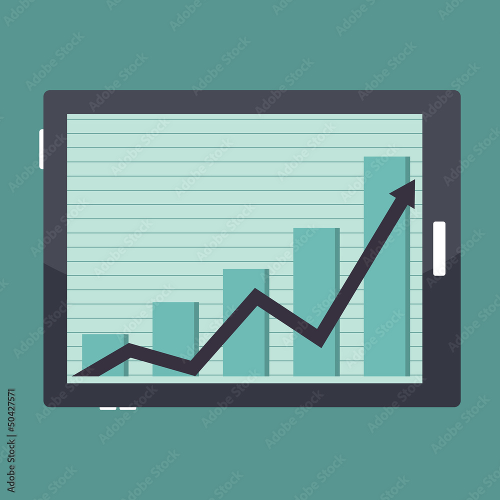 Business Tablet Success Graphic Business Tablet Success Graphic