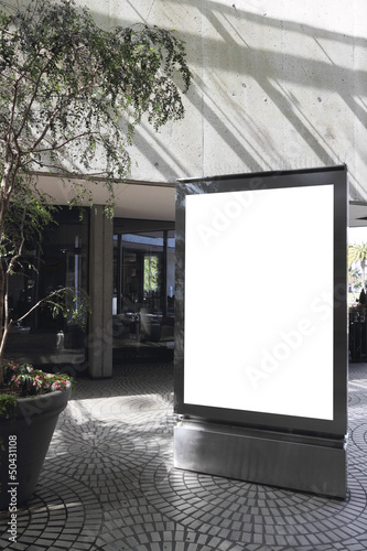 Blank billboard