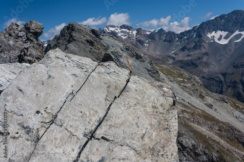 mountain ridge in Southern Alps photo