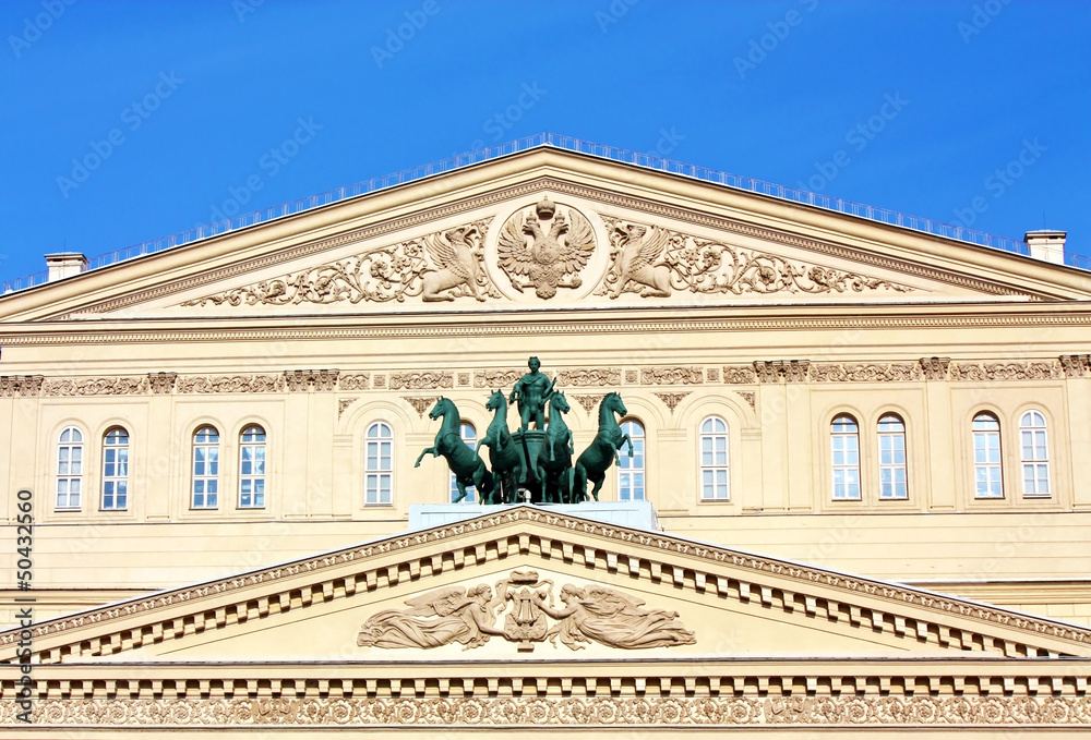 Bronze quadriga of the Bolshoi Theatre by Peter Klodt