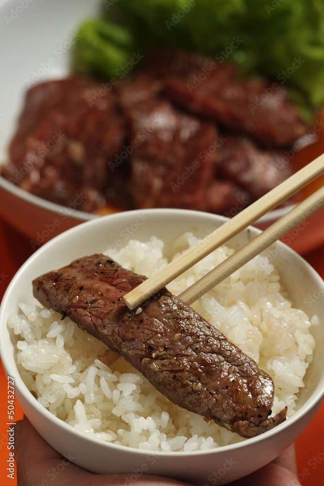beef on rice
