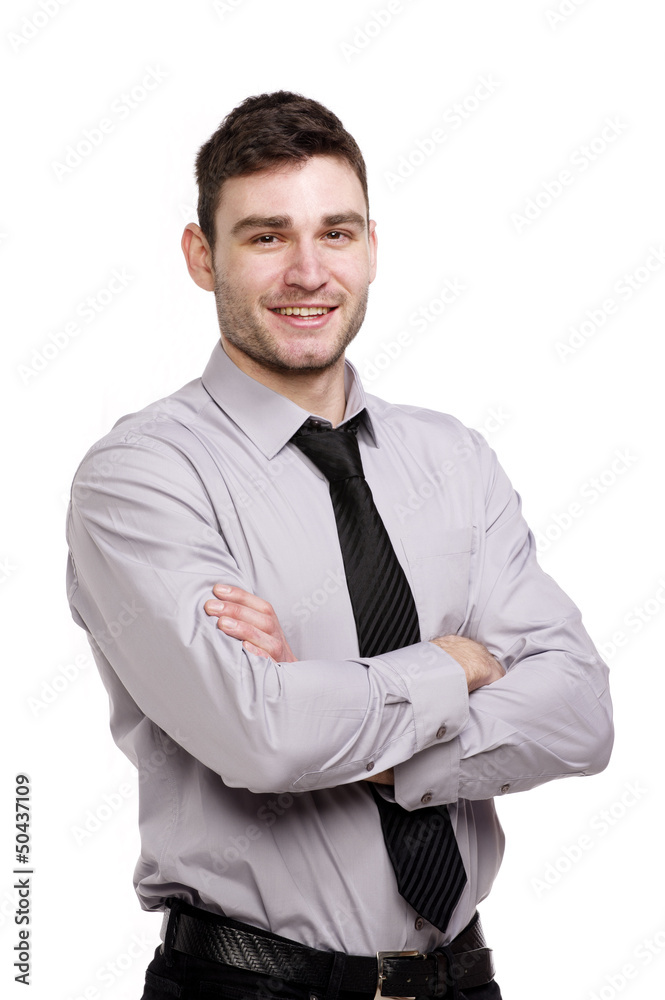 Business man isolated on a white background Business man isolated on a white background