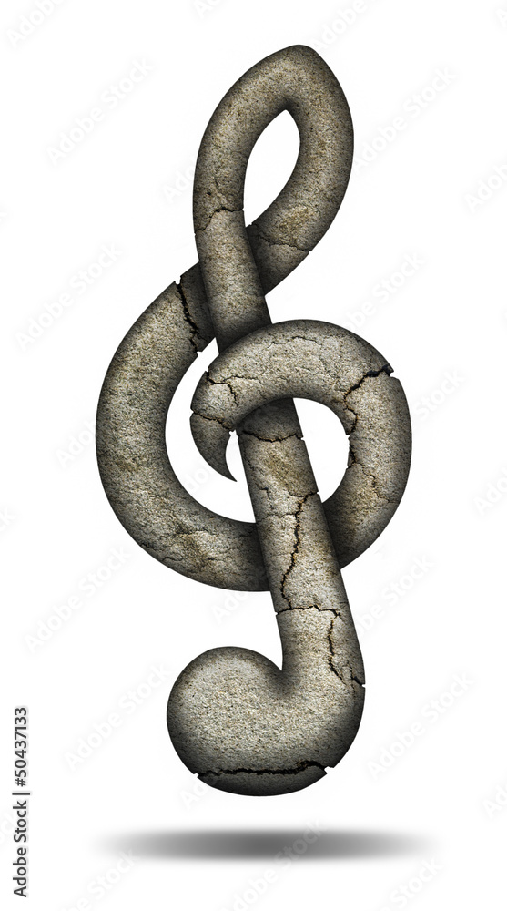 Obraz premium Stone Violin Key