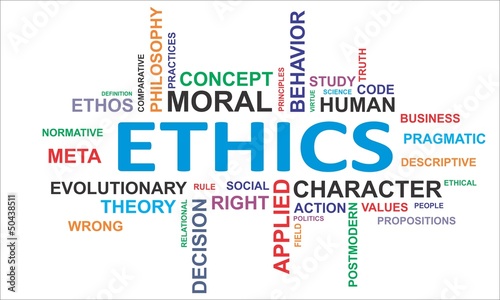 word cloud - ethics