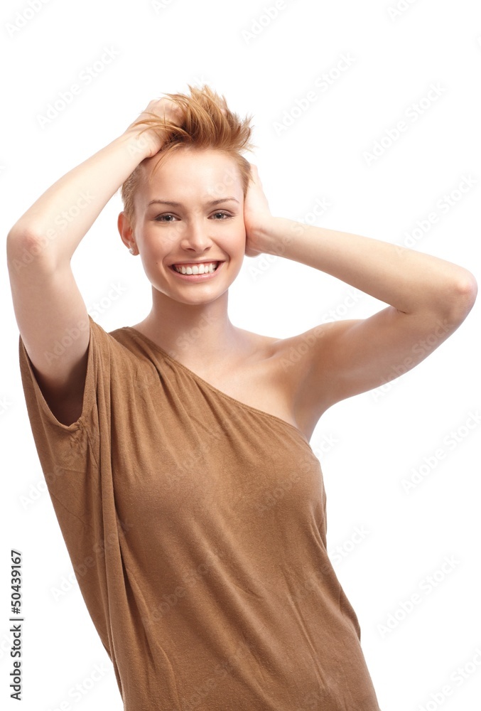 Fototapeta premium Sexy woman with trendy hair style