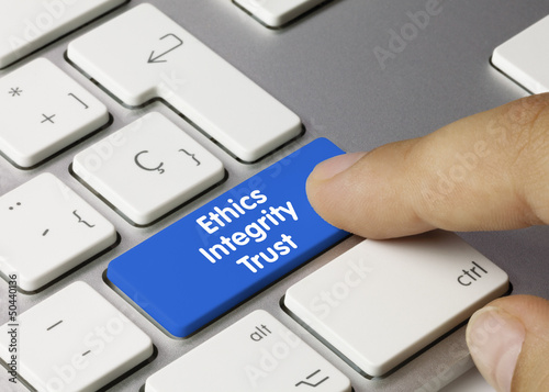 Foto Ethics, Integrity, Trust keyboard key finger