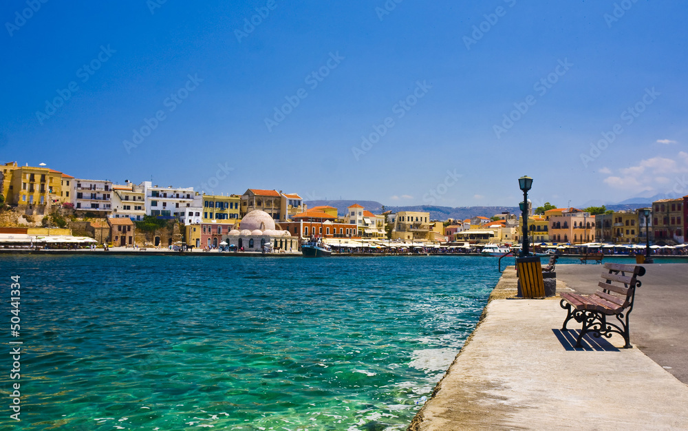 Harbor and streets of Chania/Crete/Greece Harbor and streets of Chania/Crete/Greece