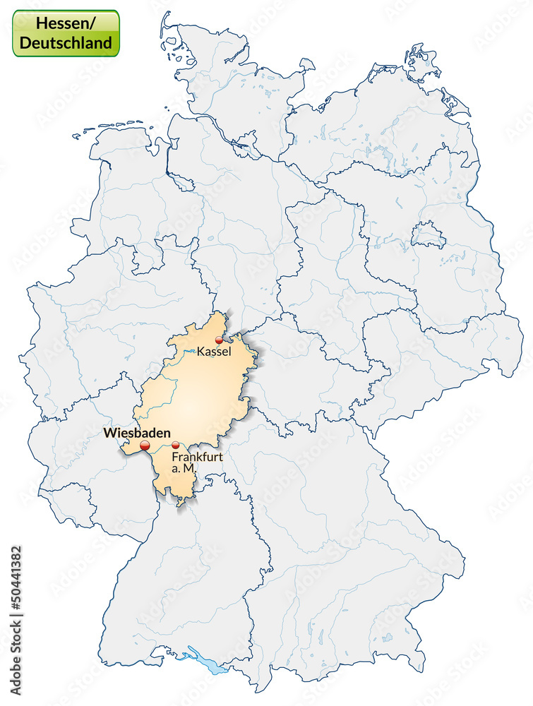Wunderbar Hessen Stdte Karte Fotos