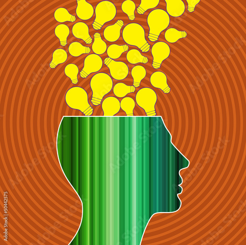 idea outburst with seamless background
