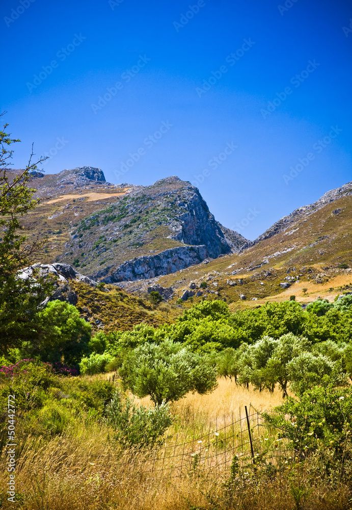 amazing view on Crete island, Greece