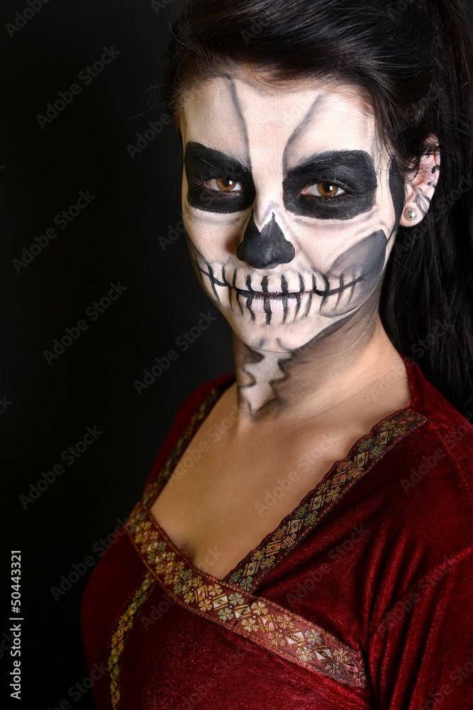 Beautiful woman in the vampire style Beautiful woman in the vampire style