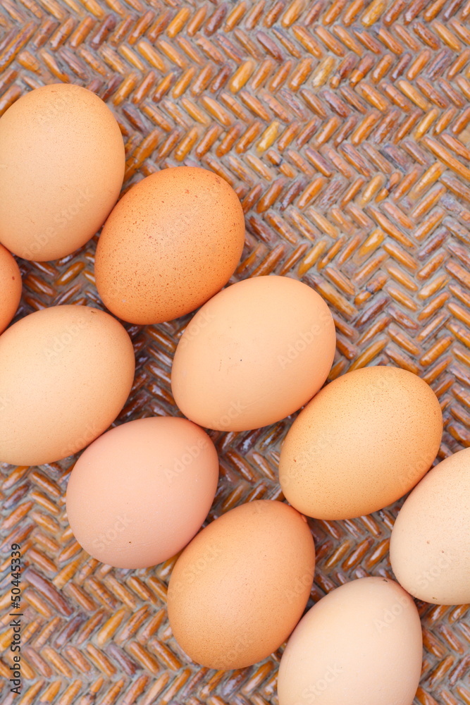 Eggs on wood Eggs on wood