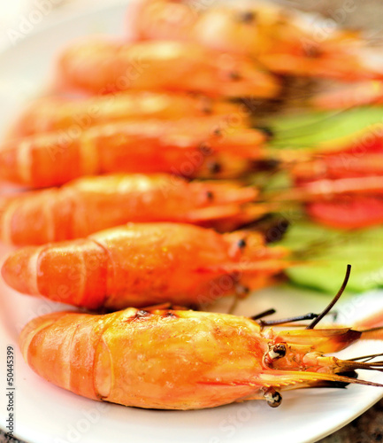 grilled shrimps