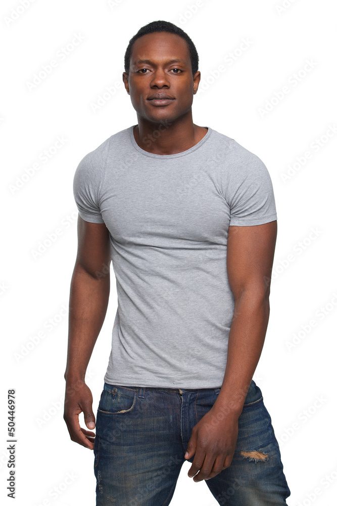 Fototapeta premium Portrait of a Black Fashion Model