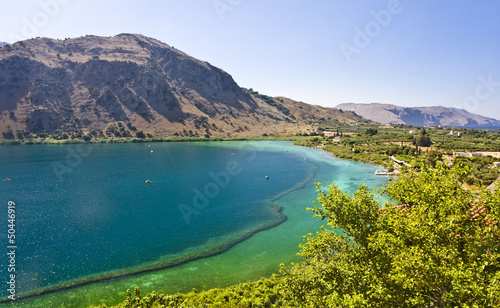 Amazing lake on Crete, Greece © anilah