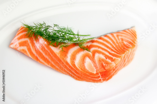 Slice of Raw Salmon