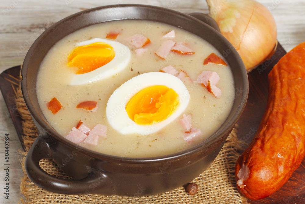 zur, zurek - component of a traditional Polish soup Sourdough zur, zurek - component of a traditional Polish soup Sourdough