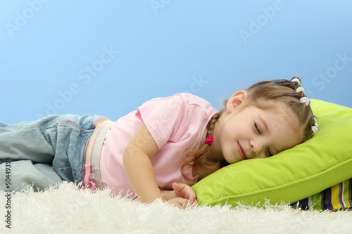 cute little girl sleeping