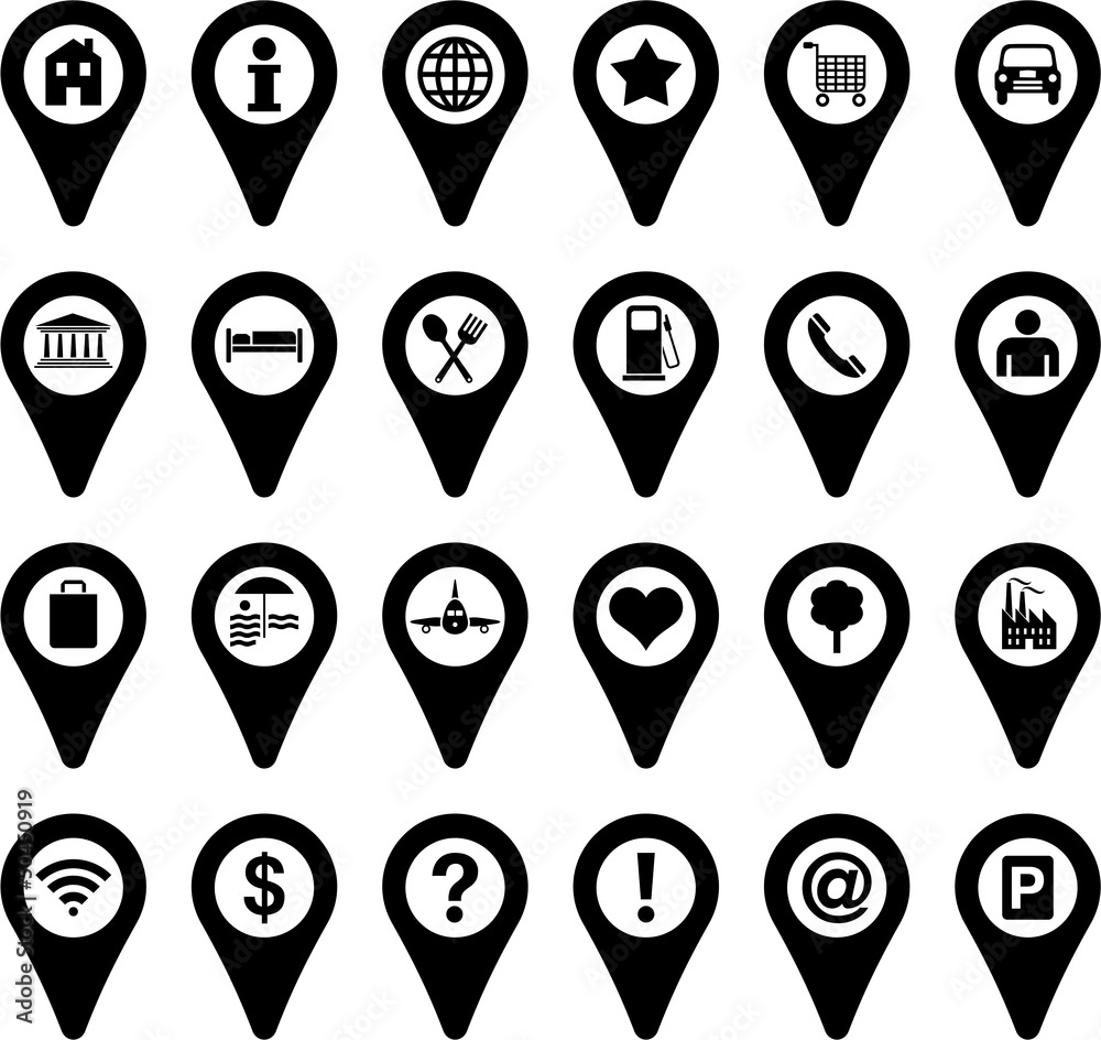 Locators icons