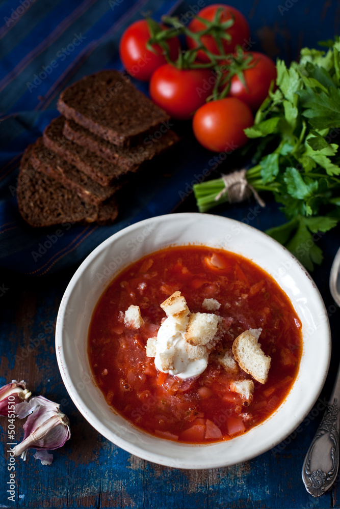 Homemade borscht Homemade borscht