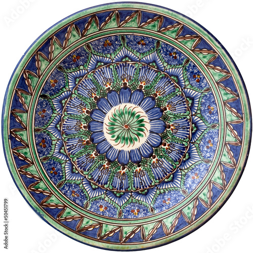 Middle east traditional round plate