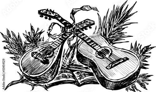 mandolin and guitar